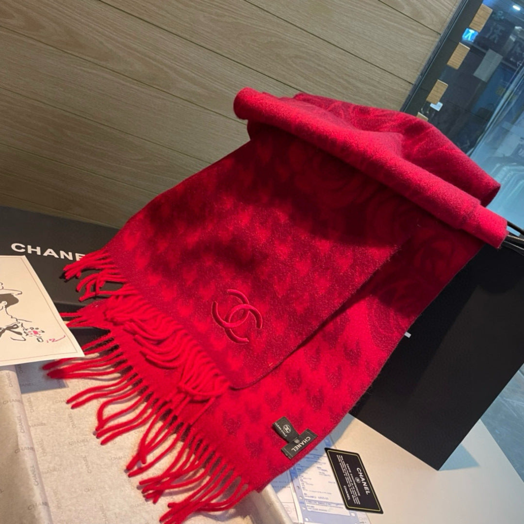 CHANEL 25S SCARF 180 CM IN CASHMERE 942937