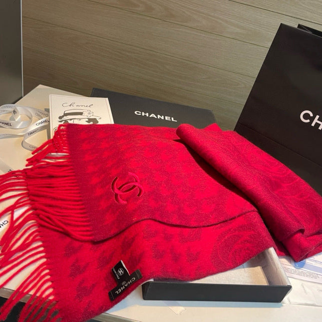 CHANEL 25S SCARF 180 CM IN CASHMERE 942937