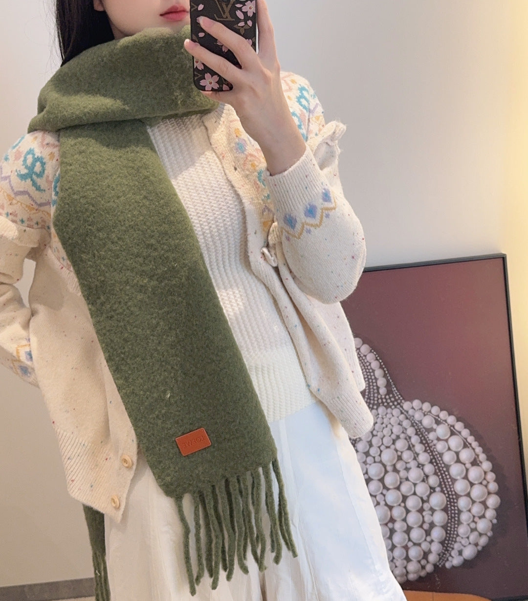 LOEWE 26S SCARF 185 IN CASHMERE 121388