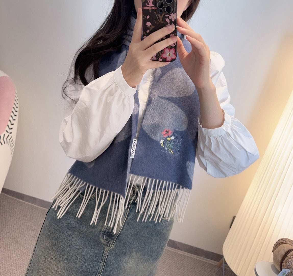LOEWE 26S SCARF 180 IN CASHMERE WOOL 130440