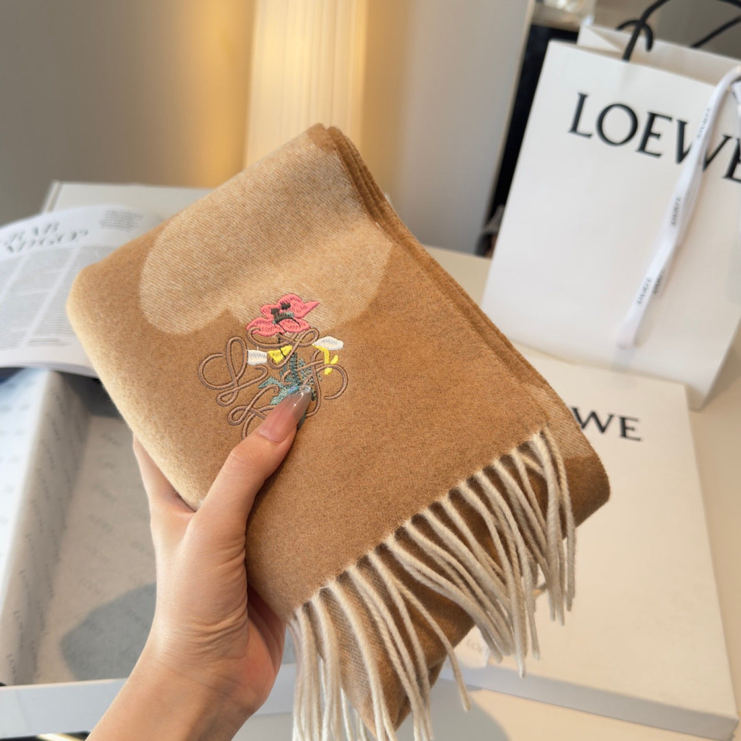 LOEWE 26S SCARF 180 IN CASHMERE WOOL 130441