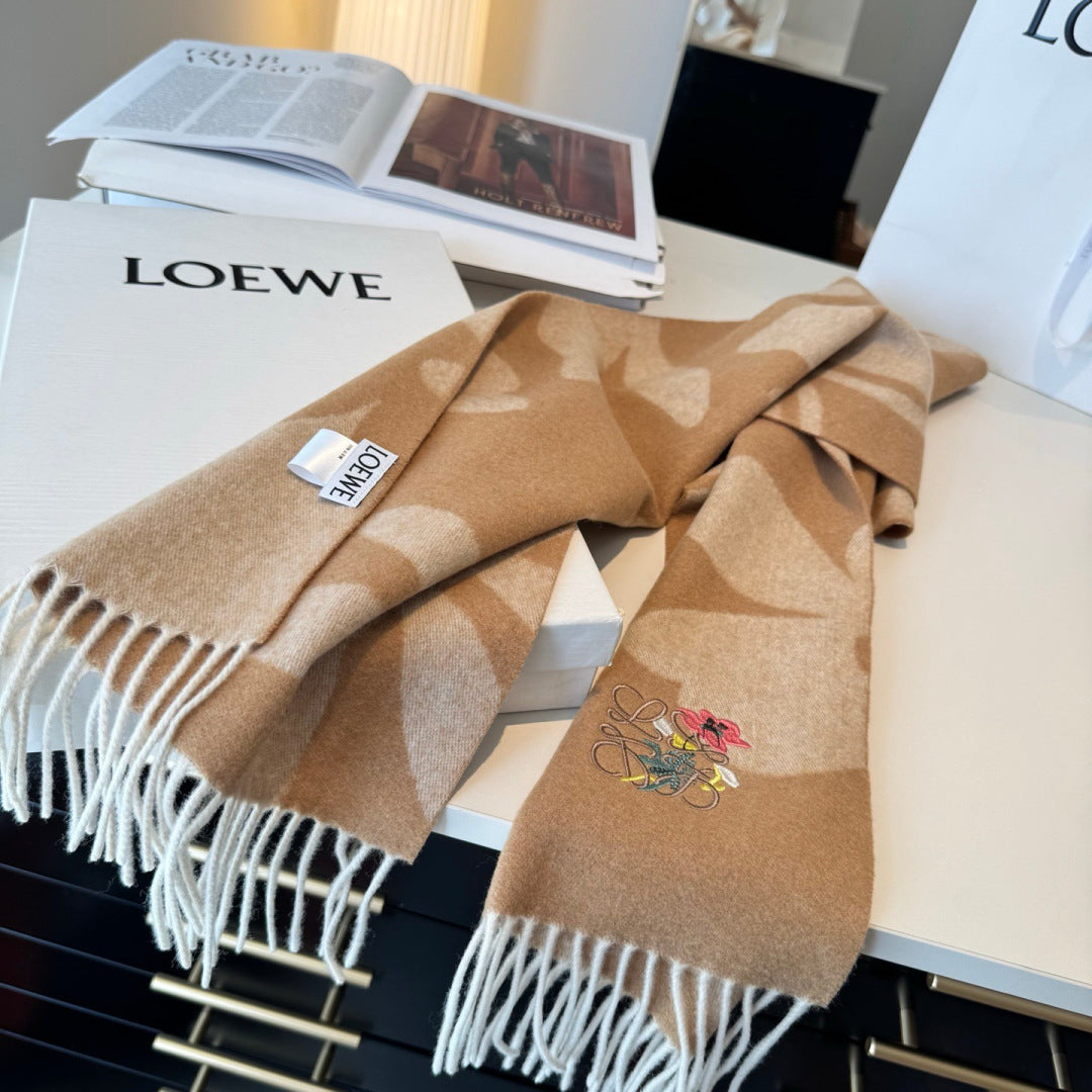 LOEWE 26S SCARF 180 IN CASHMERE WOOL 130441