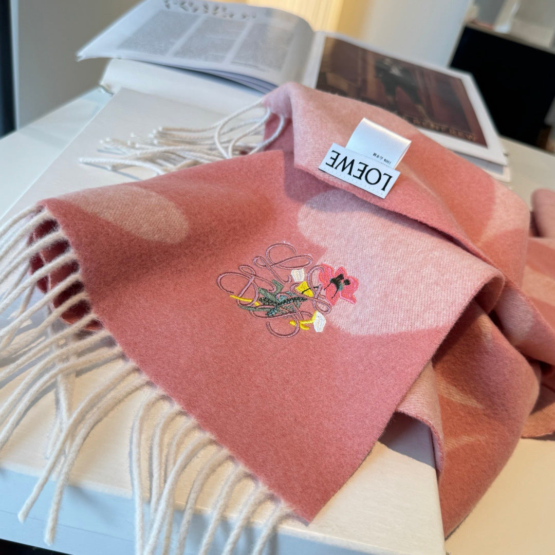 LOEWE 26S SCARF 180 IN CASHMERE WOOL 130442