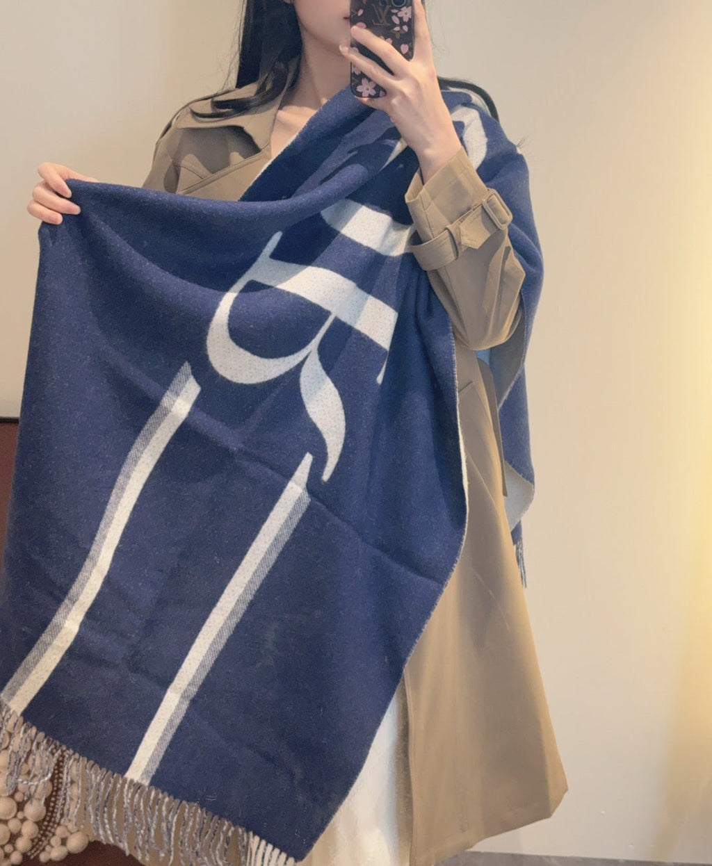 DIOR 26S SCARF 196CM IN CASHMERE 132611