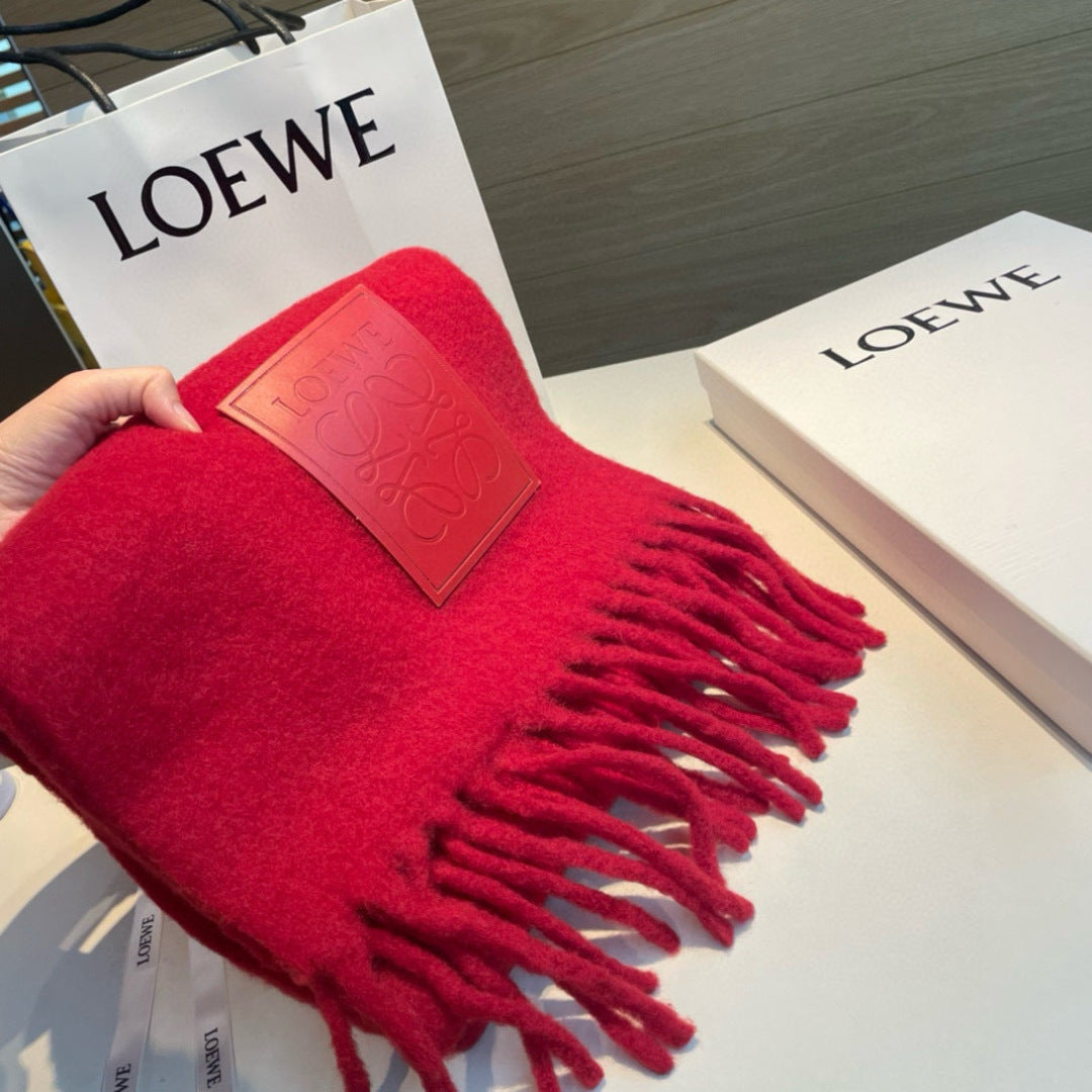 LOEWE 26S SCARF 200 IN WOOL MOHAIR 142598