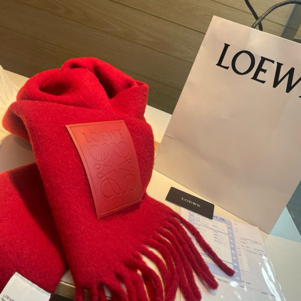 LOEWE 26S SCARF 200 IN WOOL MOHAIR 142598