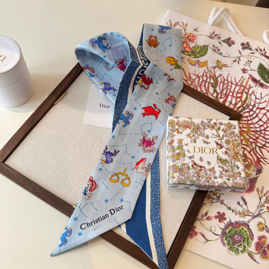 DIOR 26S SCARF 100CM IN SILK 269188