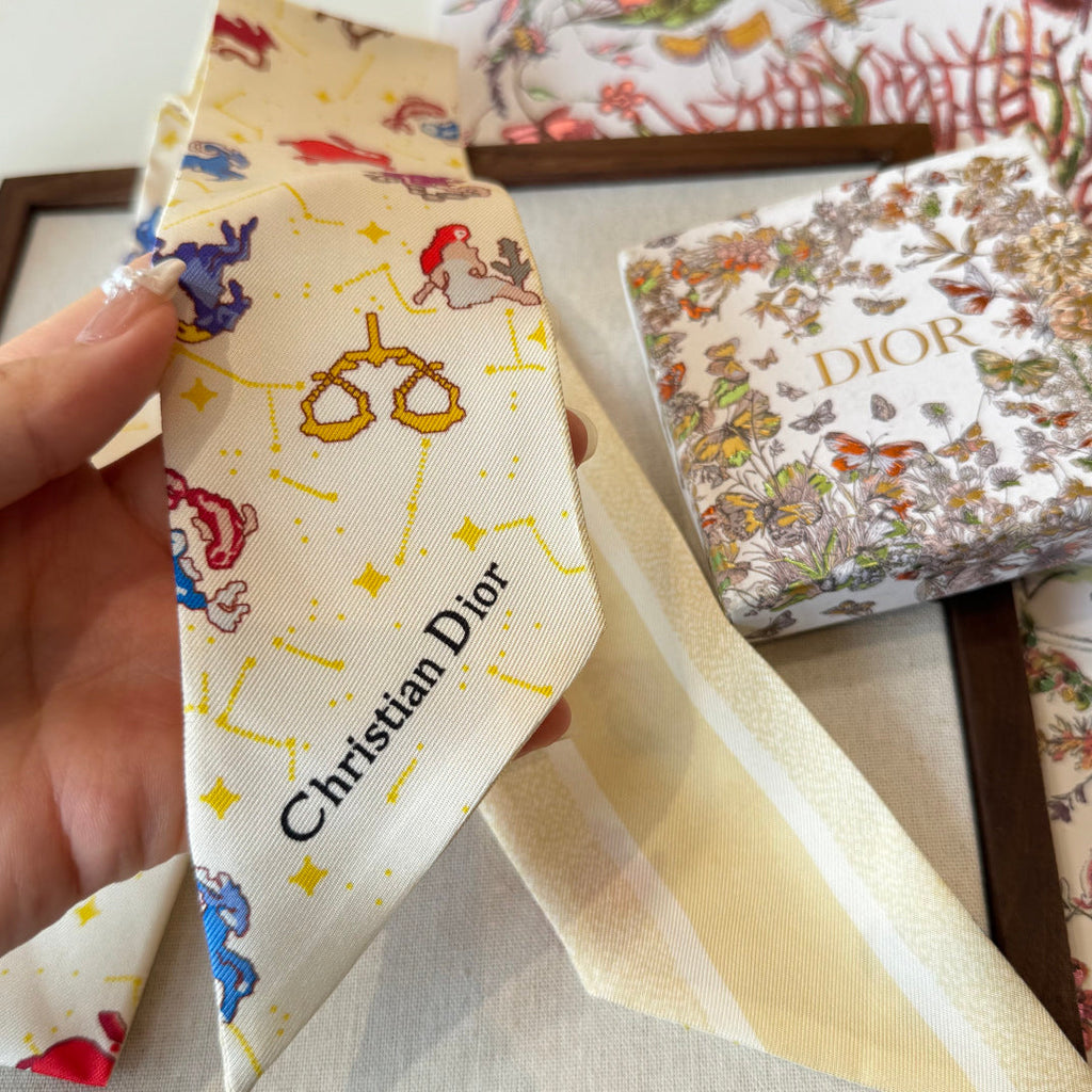 DIOR 26S SCARF 100CM IN SILK 269190