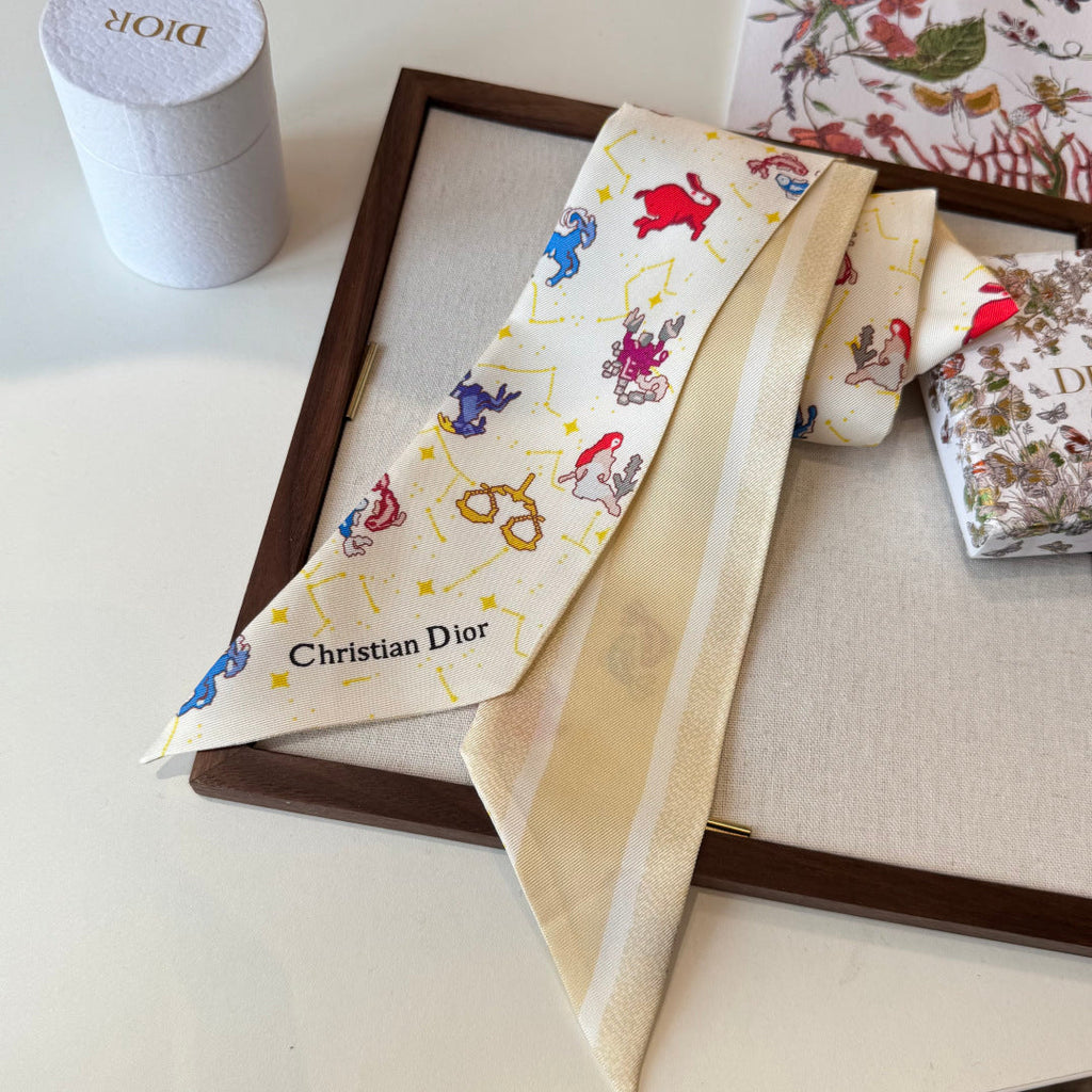 DIOR 26S SCARF 100CM IN SILK 269190