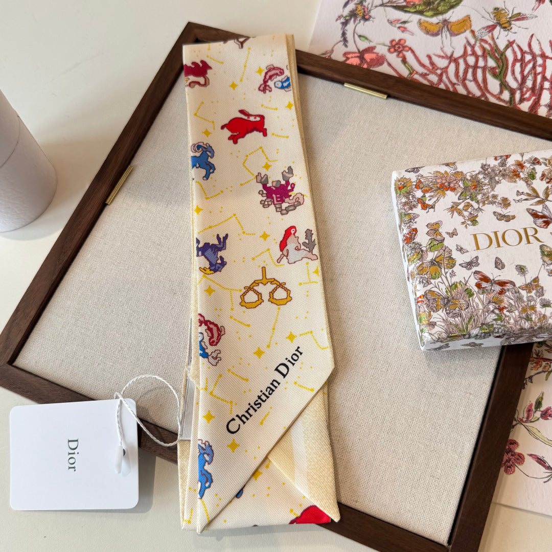 DIOR 26S SCARF 100CM IN SILK 269190
