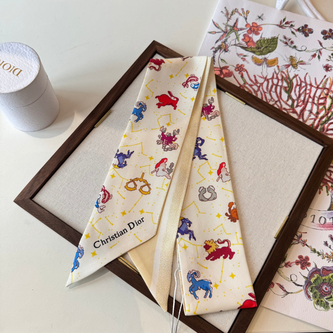 DIOR 26S SCARF 100CM IN SILK 269190