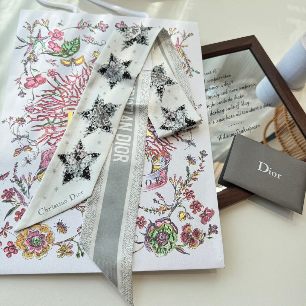 DIOR 26S SCARF 100CM IN SILK 272637
