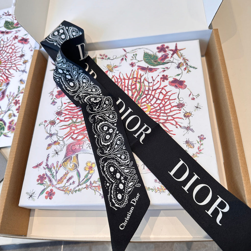 DIOR 26S SCARF 100CM IN SILK 302946