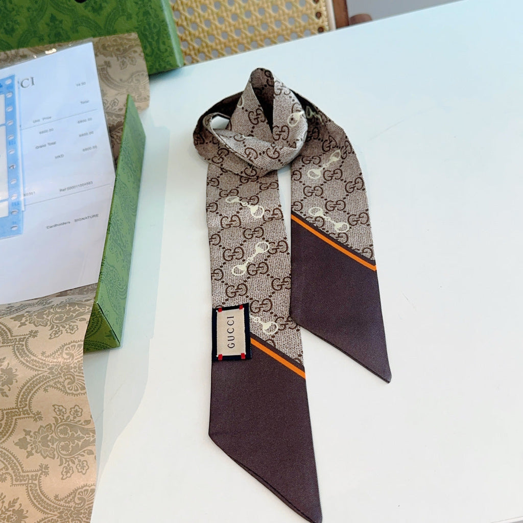GUCCI 26S SCARF 90 IN SILK 305870