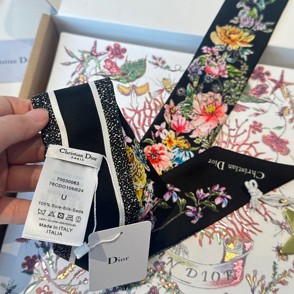 DIOR 26S SCARF 100CM IN SILK 309538