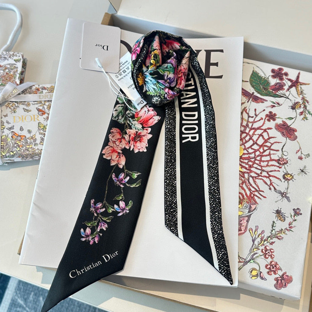 DIOR 26S SCARF 100CM IN SILK 309538