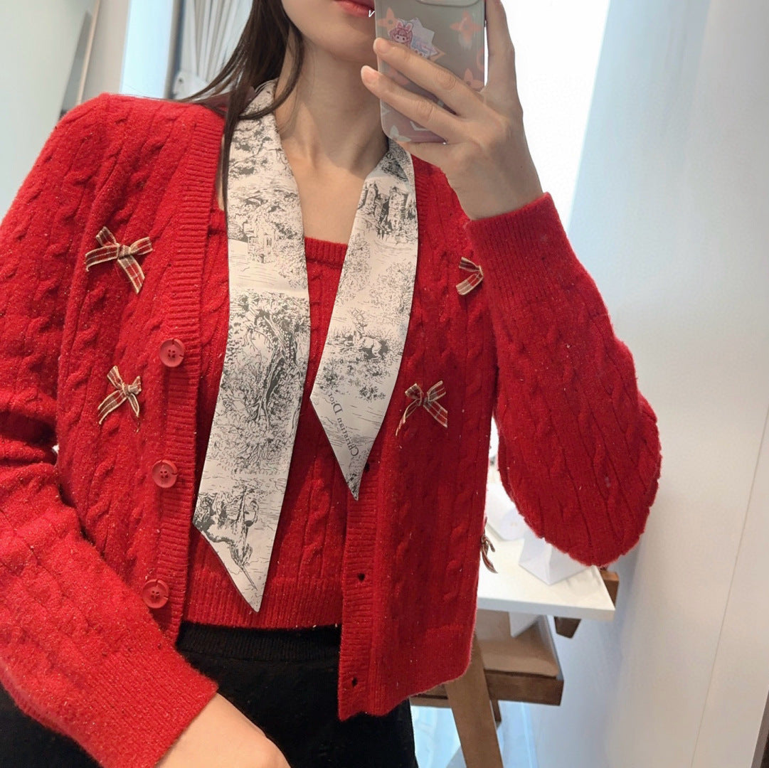 DIOR 26S SCARF 105CM IN SILK 309542