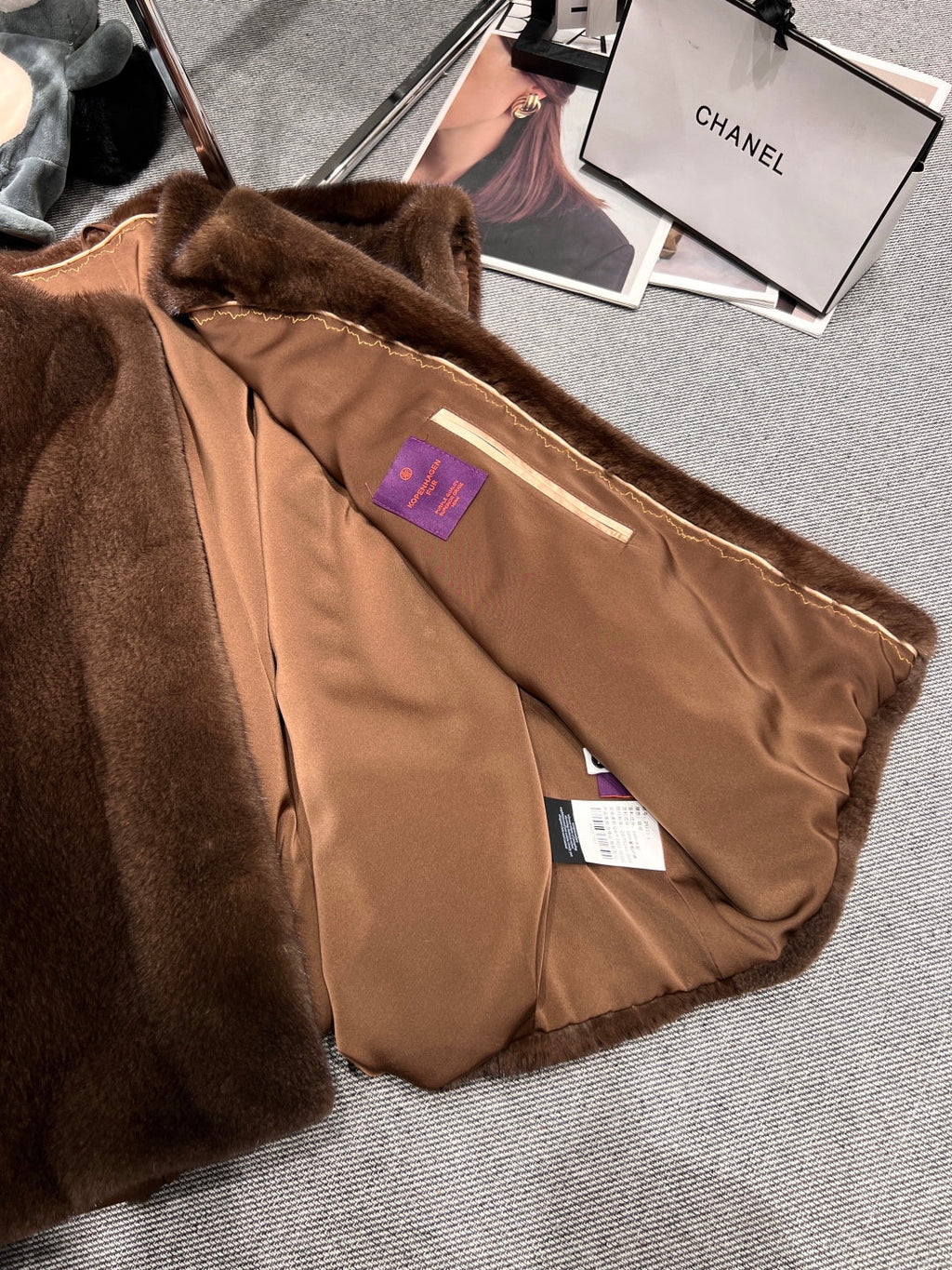 HERMES 25S SLEEVELESS MINK FUR VEST 475