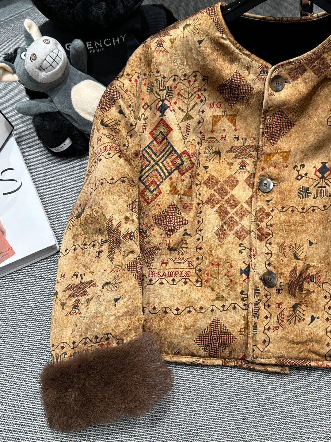 HERMES 25S REVERSIBLE FUR JACKET 474