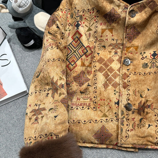 HERMES 25S REVERSIBLE FUR JACKET 474