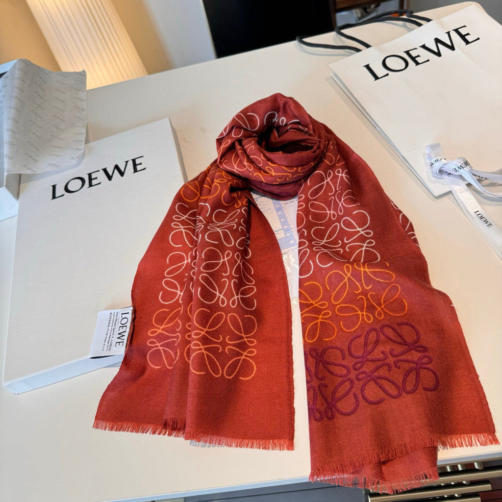 LOEWE 26S SCARF 200 IN CASHMERE SILK 896319