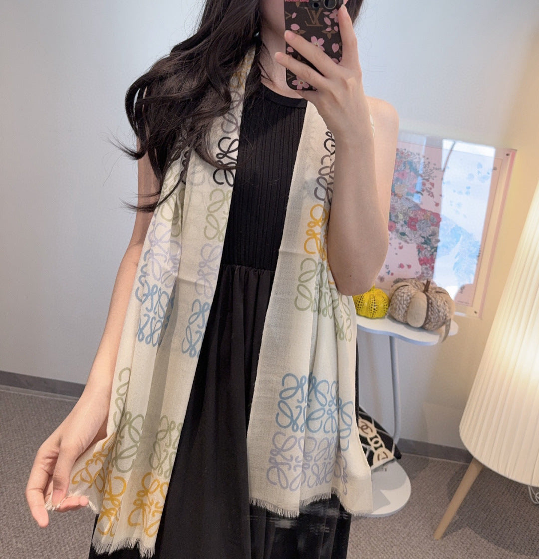 LOEWE 26S SCARF 200 IN CASHMERE SILK 896320