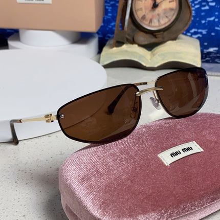 MIUMIU 26S RECTANGULAR FRAME IN METAL 426398