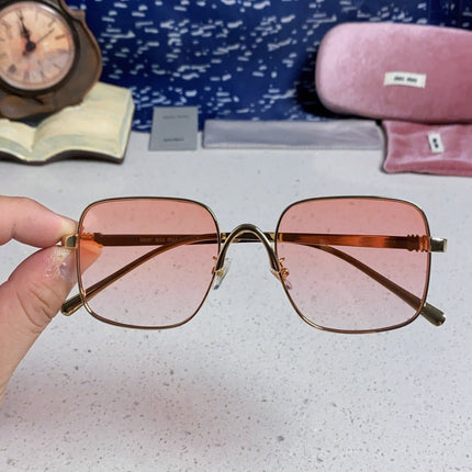 MIUMIU 26S SQUARE GEOMETRIC FRAME IN METAL 445239