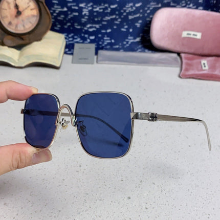 MIUMIU 26S SQUARE GEOMETRIC FRAME IN METAL 445240