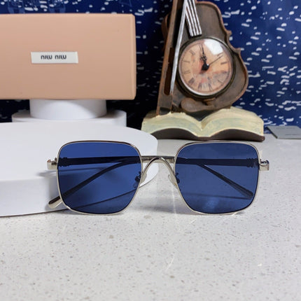 MIUMIU 26S SQUARE GEOMETRIC FRAME IN METAL 445240