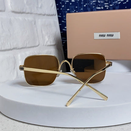 MIUMIU 26S SQUARE GEOMETRIC FRAME IN METAL 445241