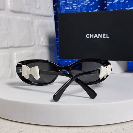 CHANEL 26S SLIM OVAL FRAME IN BLACK ACETATE 404789