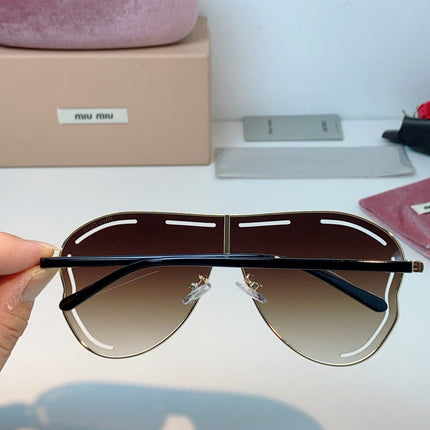 MIUMIU 26S SHIELD FRAME IN METAL 424496