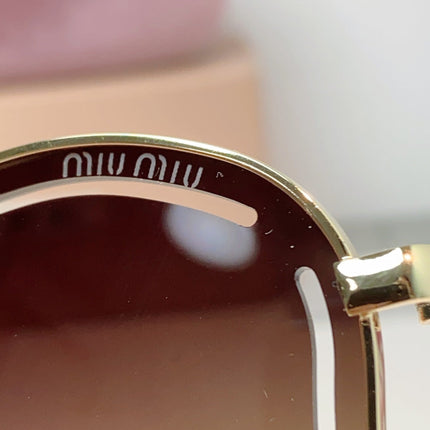 MIUMIU 26S SHIELD FRAME IN METAL 424496