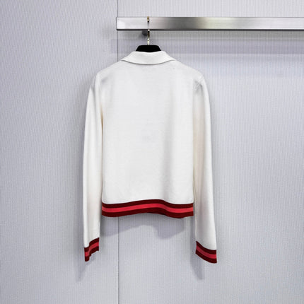 CHANEL 25S LONG-SLEEVE KNIT POLO SHIRT 590