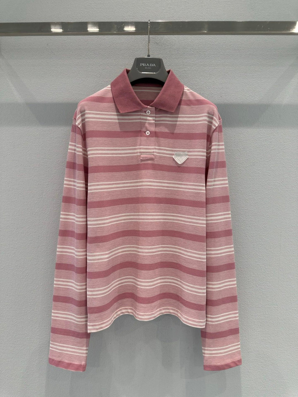PRADA 26S LONG SLEEVED POLO SHIRT 820