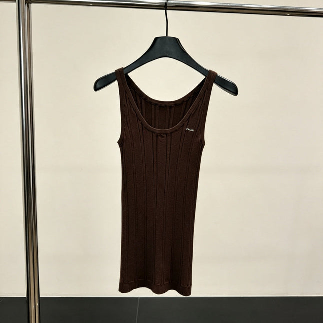 PRADA 26S RIBBED KNIT TANK TOP 1150