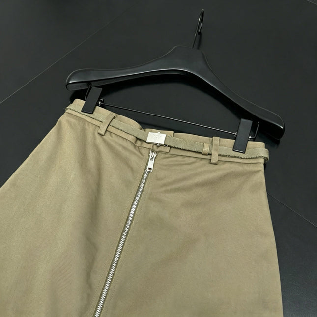 PRADA 26S BELTED A-LINE MINI SKIRT 1148
