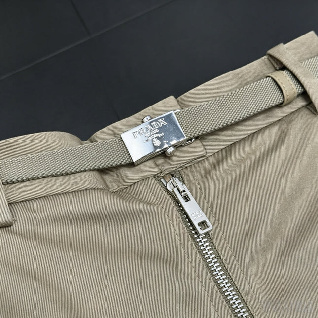 PRADA 26S BELTED A-LINE MINI SKIRT 1148