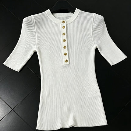 CHANEL 26S SHORT SLEEVE KNIT TOP 1597