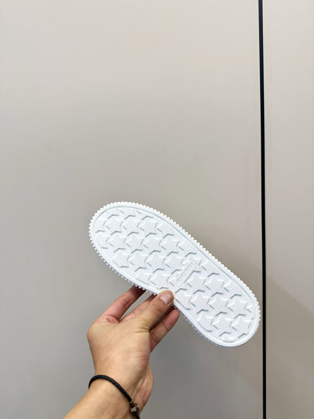 MIUMIU 26S SNEAKER MULES IN LIGHT YELLOW CANVAS
