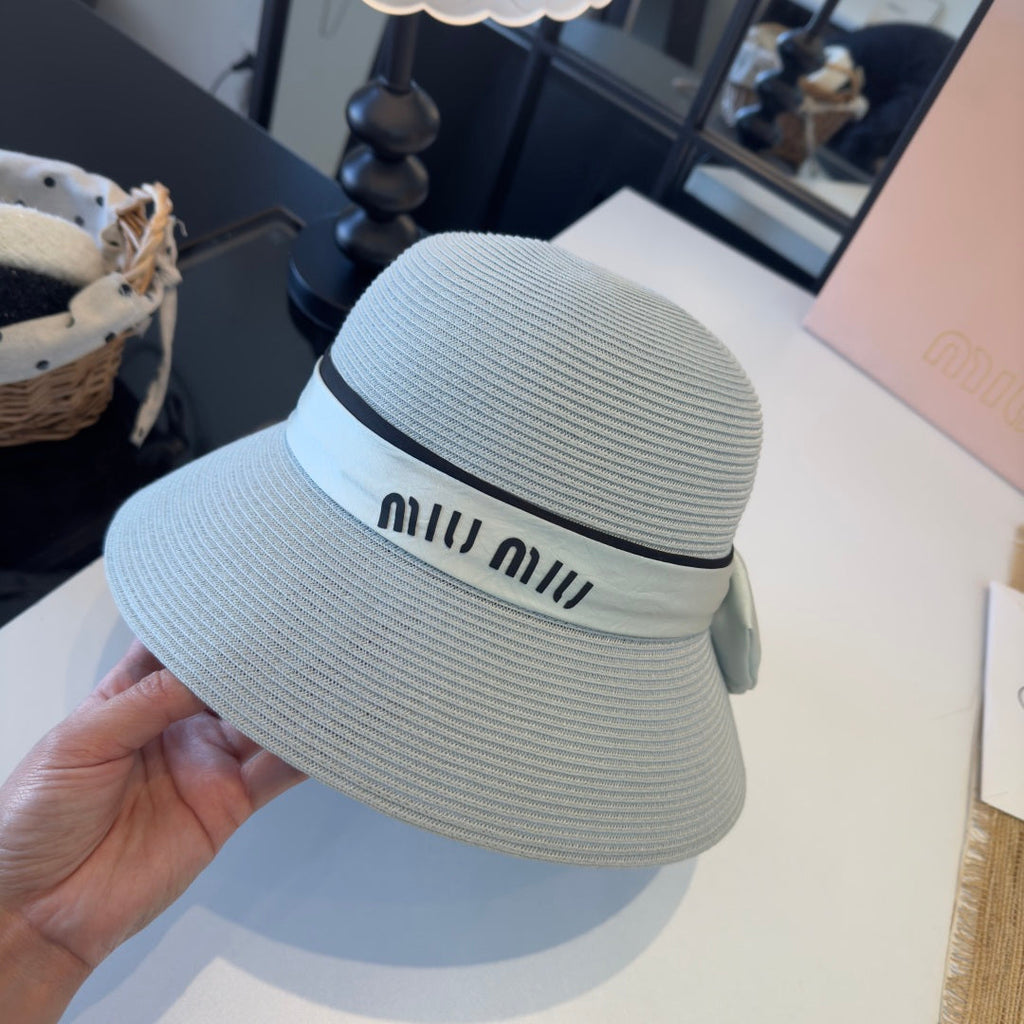 MIUMIU STRAW BUCKET HAT STYLE 52
