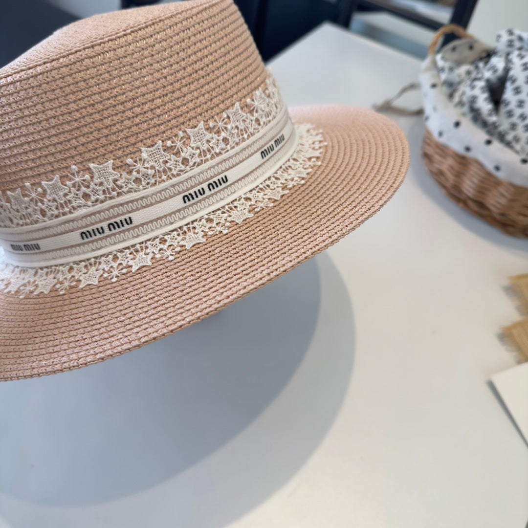 MIUMIU VINTAGE STRAW HAT STYLE 47