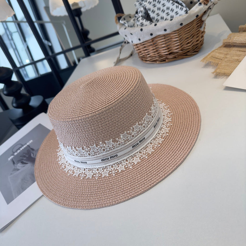 MIUMIU VINTAGE STRAW HAT STYLE 47