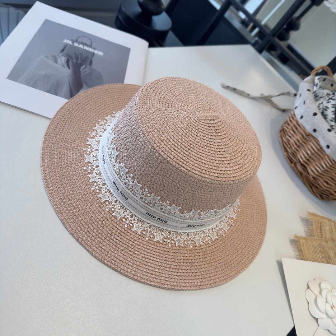 MIUMIU VINTAGE STRAW HAT STYLE 47