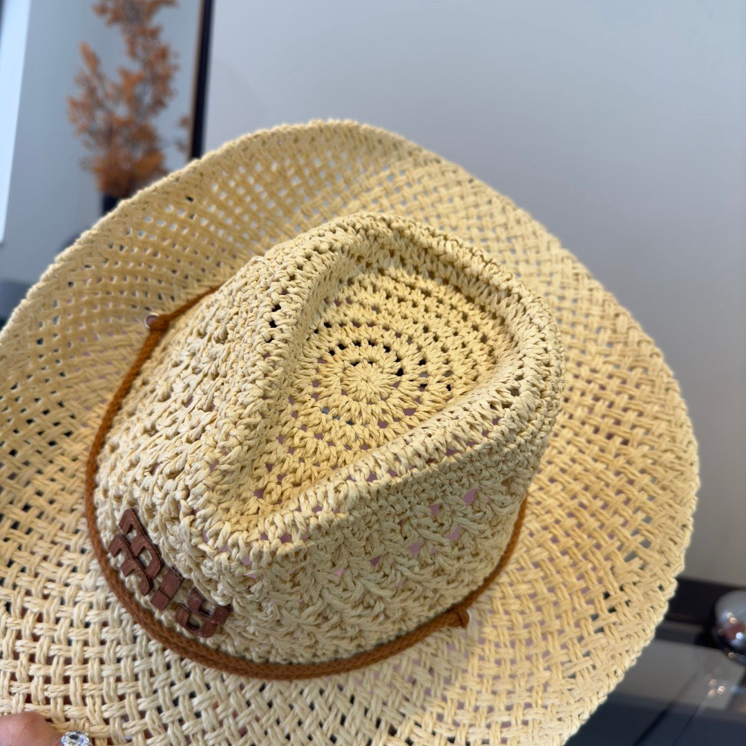 MIUMIU STRAW COWBOY HAT STYLE 18