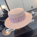 MIUMIU FLAT-BRIM STRAW HAT STYLE 12