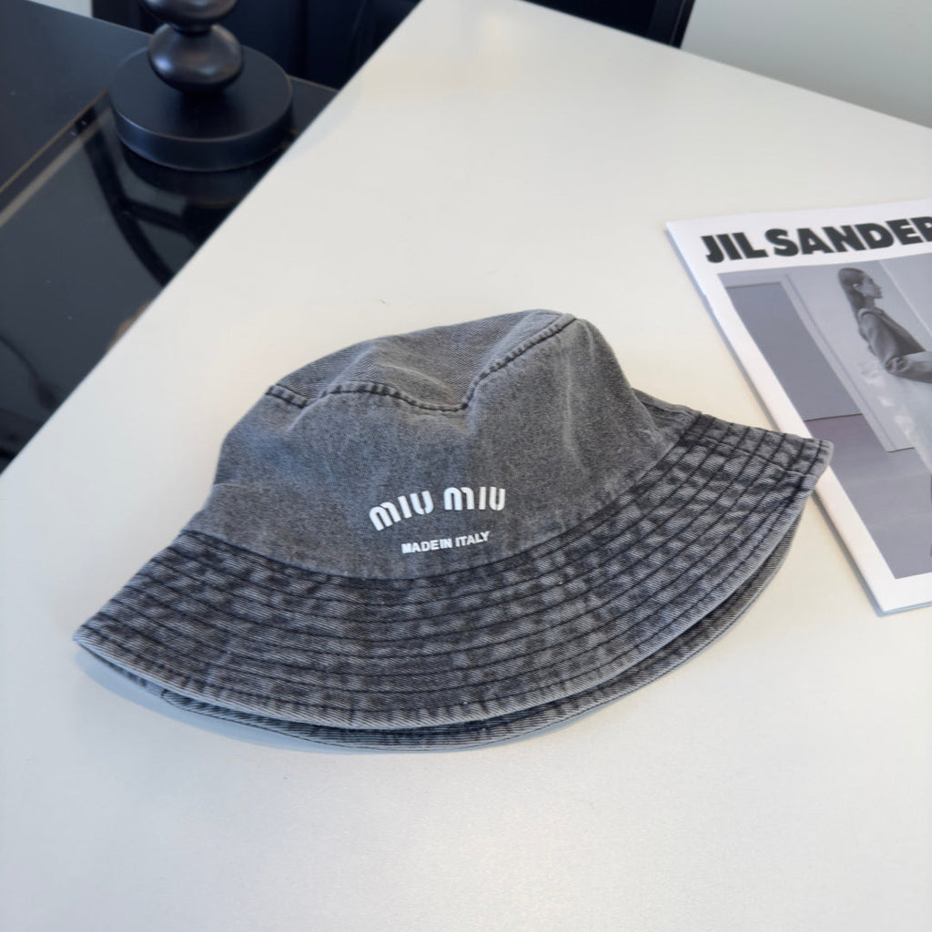 MIUMIU 26S DENIM BUCKET HAT 340424