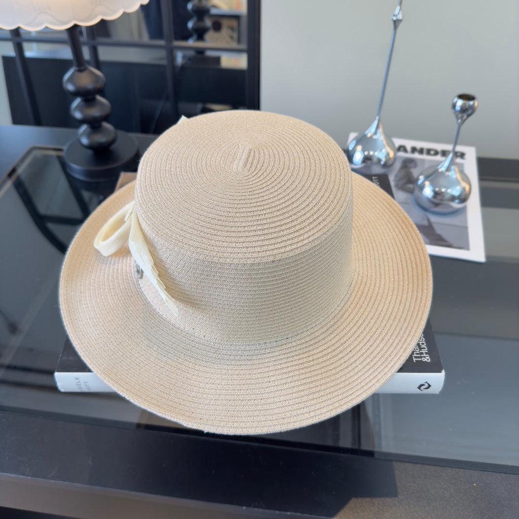 CHANEL 26S STRAW BOATER HAT 335887