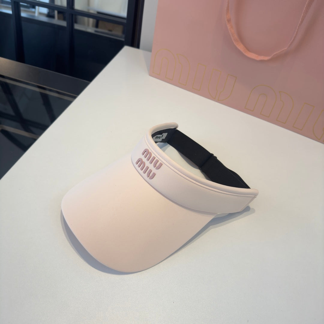 MIUMIU 26S EMBOSSED LOGO TECH VISOR 343564